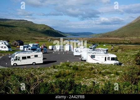 Camping am Sligachan Isle of Skye Highlands Ross und Cromarty Schottland Stockfoto