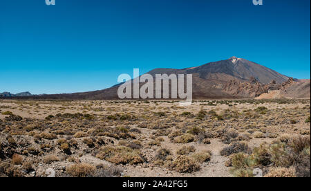 Desert Valley in der Berglandschaft, Pico del Teide, Teneriffa - Stockfoto