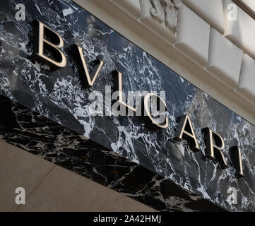 Prag, Tschechische Republik - 23. Juni 2018. Bulgari Boutique in Prag anmelden Stockfoto