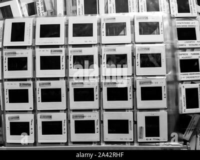 Fotografische Archive eines Pressefotografen, Lyon, Frankreich Stockfoto