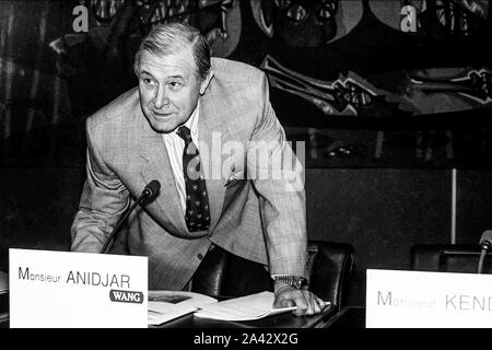 Archive 90 n: Raymond Kendall, Generalsekretär von Interpol, Lyon, Frankreich Stockfoto