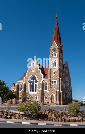 Christus Kirche, Evangelische Kirche in Windhoek, Namibia - Evangelische, Kolonialstil, Deutsche Kirche Stockfoto