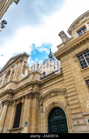 Fassade der Universität von Paris, Sorbonne, Frankreich Stockfoto