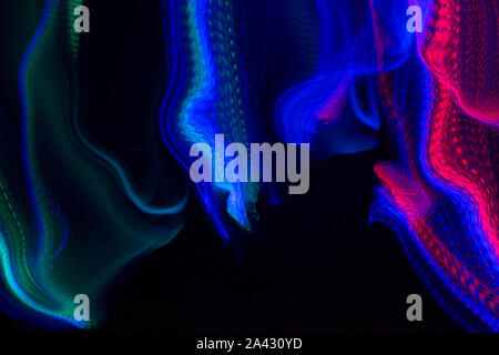 Painting with blue and red light Stockfoto