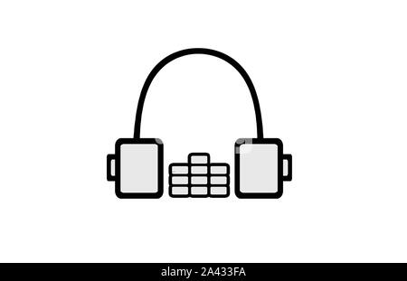 Ein Logo für diejenigen, die in der Musikbranche. Stock Vektor