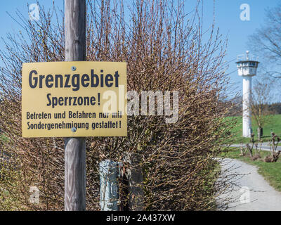 Deutsche Grenzgebiet Sperrgebiet der ehemaligen DDR Stockfoto