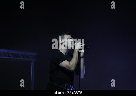 London, Großbritannien. 11 Okt, 2019. UK pop Icon wird Jungen unterhielt das Publikum an der Eventim Apollo Hammersmith als Teil seiner UK-Tour mit seinem neuen Album, Lexikon. Quelle: Uwe Deffner/Alamy leben Nachrichten Stockfoto