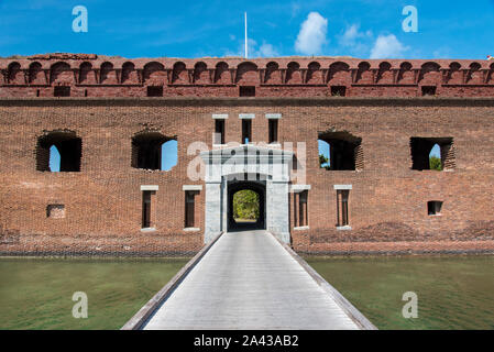 Hauptzugang Fort Jefferson, Dry Tortugas National Park, Florida/USA Stockfoto