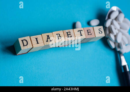 Kreative Darstellung von Diabetes Konzept Stockfoto