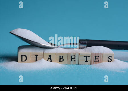 Kreative Darstellung von Diabetes Konzept Stockfoto