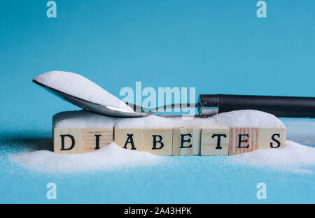 Kreative Darstellung von Diabetes Konzept Stockfoto