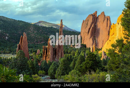 Der Garten der Götter spires Colorado Stockfoto