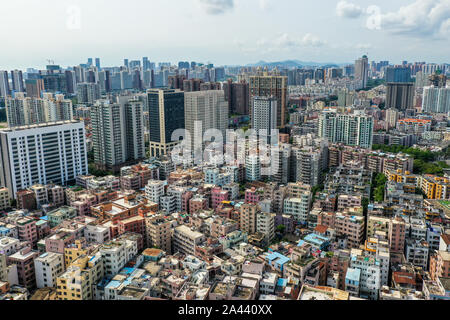 ---- Stadtbild der Hochhäuser in Shenzhen, der südchinesischen Provinz Guangdong, 22. April 2019. China wird in der südlichen Stadt bauen Stockfoto