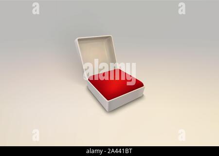 Geöffneter Schmuckkästchen Stock Vektor