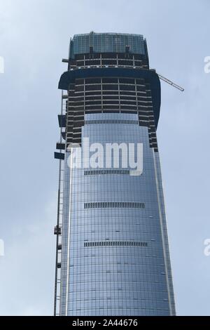 Außenansicht der Twin Towers von Guiyang International Finance Centre in Guiyang City, im Südwesten Chinas Provinz Guizhou, 21. August 2019. Nach 1131 Stockfoto