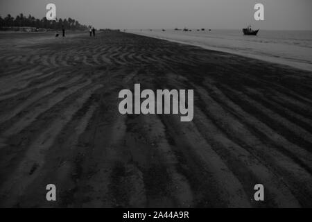 Kuakata Meer Strand, Patuakhali, Bangladesch Stockfoto