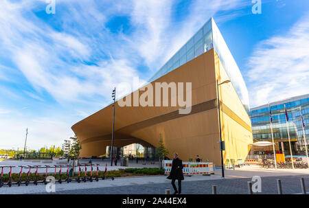 Oodi-Bibliothek. Oodi ist die neue Zentralbibliothek in Helsinki. Finnland Stockfoto