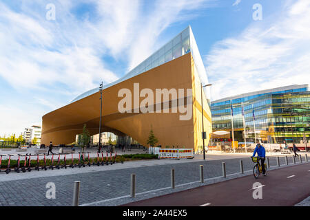 Oodi-Bibliothek. Oodi ist die neue Zentralbibliothek in Helsinki. Finnland Stockfoto