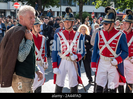 Bürgermeister von München Dieter Reiter im traditionellen Eröffnungs-Parade, Oktoberfest, Oktoberfest, Bayern, Deutschland, Europa Stockfoto