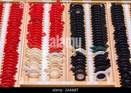 Alphabete Chart an Sehvermögen Inspektion Stockfoto