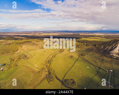 Mount Shihan Toratau in der Nähe der Stadt Ishimbai. Symbol der Stadt Ishimbai. Baschkortostan. Russland Stockfoto