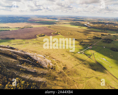 Mount Shihan Toratau in der Nähe der Stadt Ishimbai. Symbol der Stadt Ishimbai. Baschkortostan. Russland Stockfoto