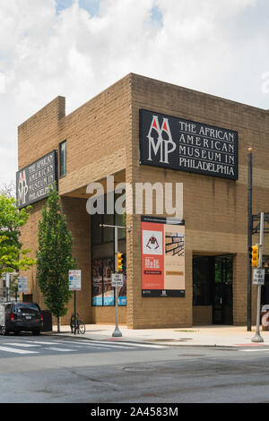 Philadelphia African American, Ansicht der ersten Museum in den USA auf Afrikanische Amerikanische Geschichte und Kultur gewidmet, Arch Street, Philadelphia, PA, USA Stockfoto