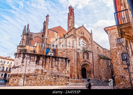 Catedral Vieja de Plasencia. Cáceres. Der Extremadura. España. Stockfoto