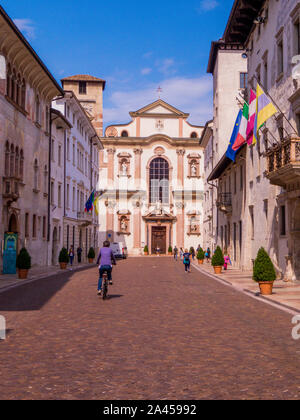 Kirche von San Francesco Saverio, Trento, Italien Stockfoto