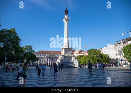 Oktober 6th, 2019, Lissabon, Portugal - Luftaufnahme der Stadt Stadt Stockfoto