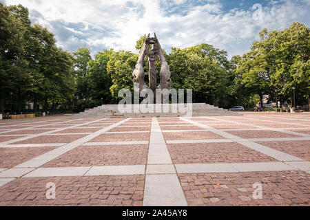 Plovdiv, Bulgarien - 23. Juni 2019: Denkmal der Vereinigung des Fürstentums Bulgarien mit Eupen trat im Jahr 1885 in Sofia und P Stockfoto