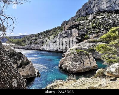 Nationalpark Calanques in Marseille, Frankreich Stockfoto
