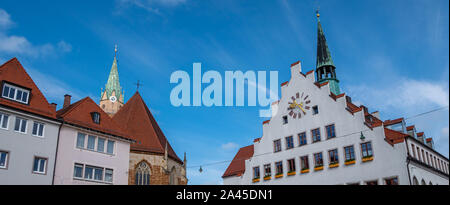 Panorama Town Hall of Neumarkt in der Oberpfalz Stockfoto