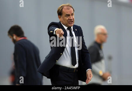 Georgien Trainer Vladimir Weiss während der UEFA EURO 2020 Qualifikation, Gruppe D Match bei Boris Paichadze Stadium, Tiflis. Stockfoto