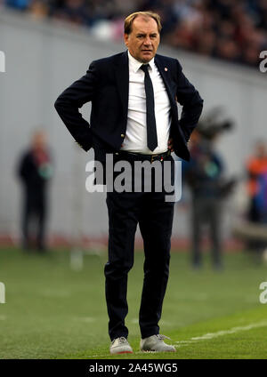 Georgien Trainer Vladimir Weiss während der UEFA EURO 2020 Qualifikation, Gruppe D Match bei Boris Paichadze Stadium, Tiflis. Stockfoto