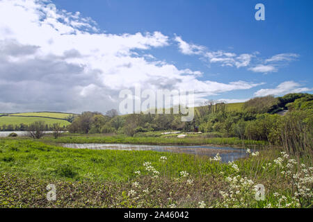 Slapton Ley; National Nature Reserve in der Nähe der Küste in South Devon Stockfoto