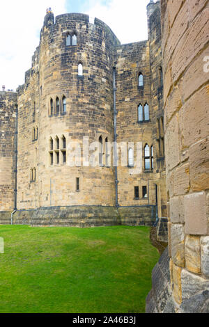 Die State Zimmer von Alnwick Castle Northumberland, Großbritannien Stockfoto