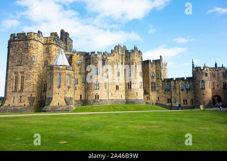 Die State Zimmer von Alnwick Castle Northumberland, Großbritannien Stockfoto