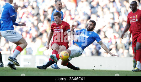 Liverpools Steven Gerrard in Aktion während der Legenden Spiel im Ibrox Stadium, Glasgow. Stockfoto