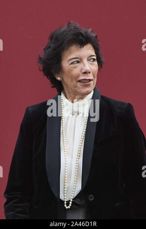 Madrid, Madrid, Spanien. 12 Okt, 2019. Isabel Celaa nimmt an nationalen Tag Militärparade am 12. Oktober 2019 in Madrid, Spanien Credit: Jack Abuin/ZUMA Draht/Alamy leben Nachrichten Stockfoto