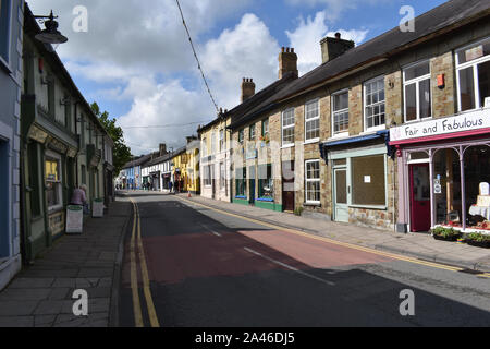 College Street, Newcastle Emlyn, Wales Stockfoto