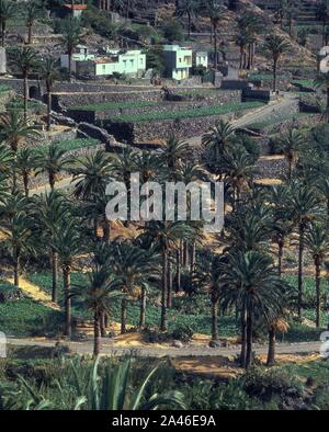 VALLE GRAN REY. Lage: an der Außenseite. Gomera. Stockfoto