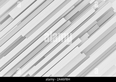 3D-Rendering von eleganten abstrakten diagonalen grauen Hintergrund aus Vierkantrohr. 3D-Modellierung. Computer Graphics. Muster und Hintergründe Stockfoto