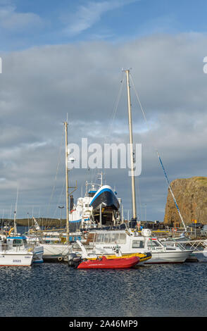 Hafen von Stykkisholmur auf der Halbinsel Snaefellsnes Island Stockfoto