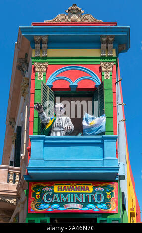 Tha Havanna Caminito store in El Caminito, einem bunten Straße im Stadtteil La Boca in Buenos Aires, Argentinien Stockfoto