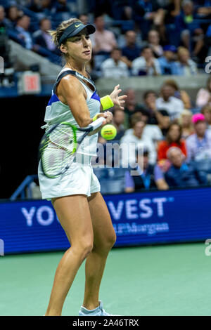 Belinda Bencic der Schweiz im Halbfinale der Frauen der 2019 US Open Tennis Championships konkurrieren. Stockfoto