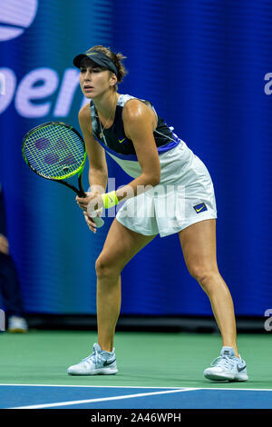 Belinda Bencic der Schweiz im Halbfinale der Frauen der 2019 US Open Tennis Championships konkurrieren. Stockfoto