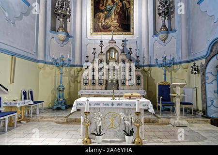 Bratislava, Slowakei. August 13, 2019. Der St. Elisabeth Kirche allgemein als Blaue Kirche in Bratislava, Slowakei bekannt. Stockfoto