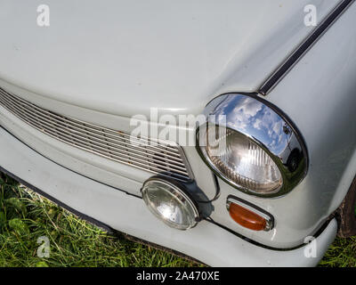 Alte Trabant von Zwickau in Sachsen Stockfoto