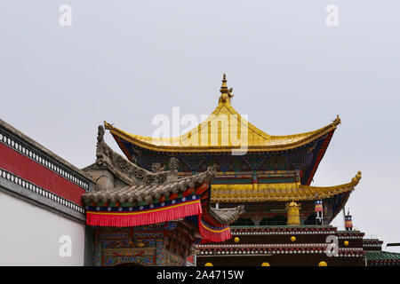 Kumbum, Ta'er Tempel eine tibetische Buddhismus Kloster in Huangzhong County, Xining Qinghai in China. Stockfoto